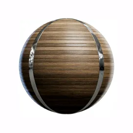 Wood and metal fence 3